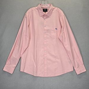 Rodd & Gunn Glenbrook  Long Sleeve Button Up Shirt Mens 2XL Sports Fit Red